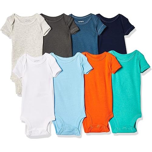 Carter's Baby Boys' 8-pack Short-sleeve Bodysuits