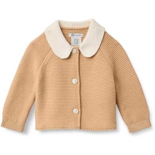 Amazon Essentials x Sofia Grainge Unisex Toddlers and Babies' Peter Pan Collar Sweater Jacket