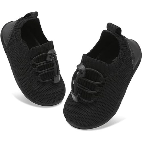 FEETCITY Baby Shoes Boys Girls First Walking Shoes Infant Sneakers Crib Shoes Breathable Lightweight Slip On Shoes