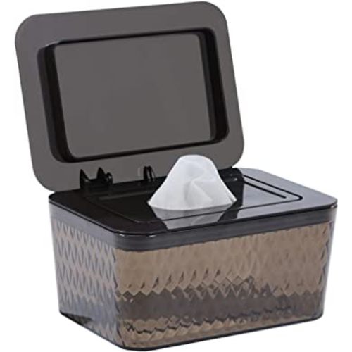 Wipes Dispenser Seal-designed Wipe Dispenser Holder Wipes Case Box for Bathroom Keep Wipes Fresh, Dust-proof & Non-slip (6.7"x 4.7"x3.35")