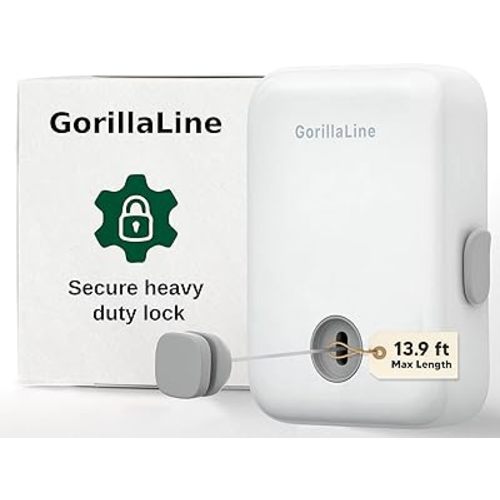 GorillaLine - Retractable Clothesline Indoor Outdoor Clothes Line | Heavy Duty Clothes Drying Laundry Line | Wall Mounted Drying Rack Clothing Line