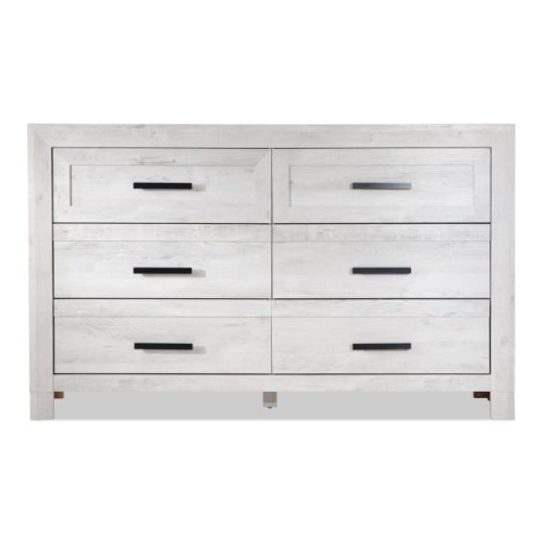 Calvin White 6 Drawer Dresser
