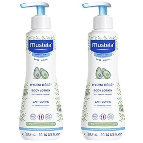 Mustela Hydra Bebe Body Lotion - Daily Moisturizing Baby Lotion with Natural Avocado, Jojoba & Sunflower Oil - Various Sizes - 1 or 2-Pack
