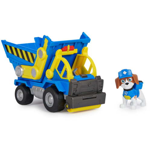 Free Shipping! Paw Patrol, Rubble & Crew Dump Truck Toy with Wheeler Action Figure, Ages 3