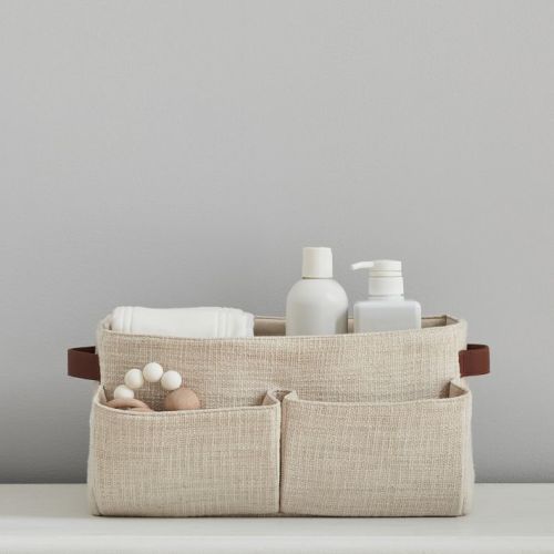 100% Cotton Diaper Caddy - West Elm