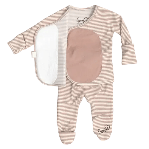 Footie - Berry Twist – Bonsie Skin to Skin Babywear