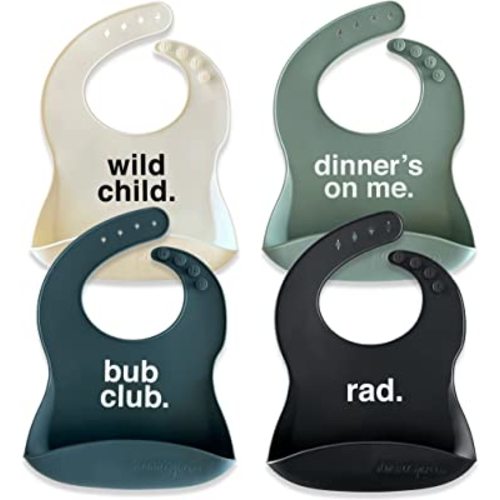 Silicone Feeding Bibs | Dishwasher Safe. Waterproof. Adjustable.