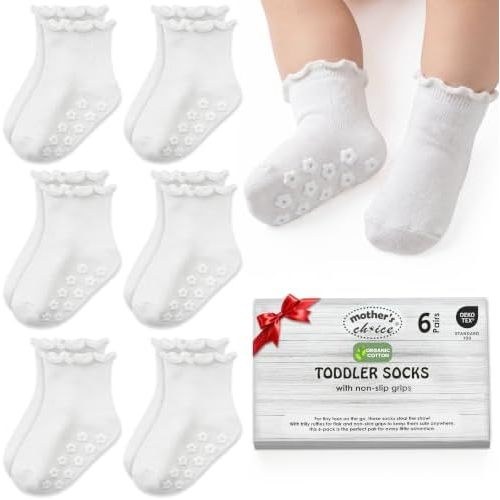 Organic Cotton Blend Ruffle Toddler Socks 6M-12M-2t-3t-4t-5t Gift