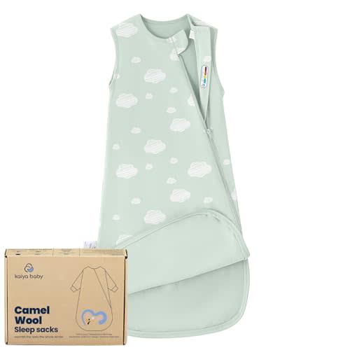 kaiya baby Unisex Sleeping Bag for Babies and Toddlers 0.5 Tog Sleep Sack 6-18 Months, Newborn Sleep Sack, Wearable Blanket Baby,One Piece Sleeveless,Gifts for Baby