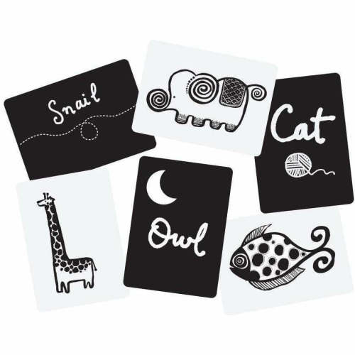 Wee Gallery Animal Flash Cards – Baby Visual Cards Set - The Natural Baby