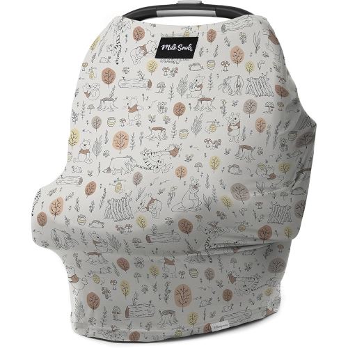 Milk Snob Original Disney 5-in-1 Cover, Winnie The Pooh Baby Bee, Added Privacy for Breastfeeding, Baby Car Seat, Stroller, High Chair, Shopping Cart, Lounger Canopy - Newborn Essentials, Nursing Top