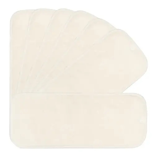 7 Pack Inserts with Snap - Reusable and Absorbent - Perfect for Any Diaper - Nora's Nursery