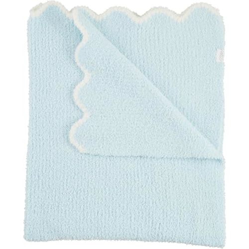 Mud Pie Blue Gingham Baby Blanket, Chenille Baby Boy Blanket