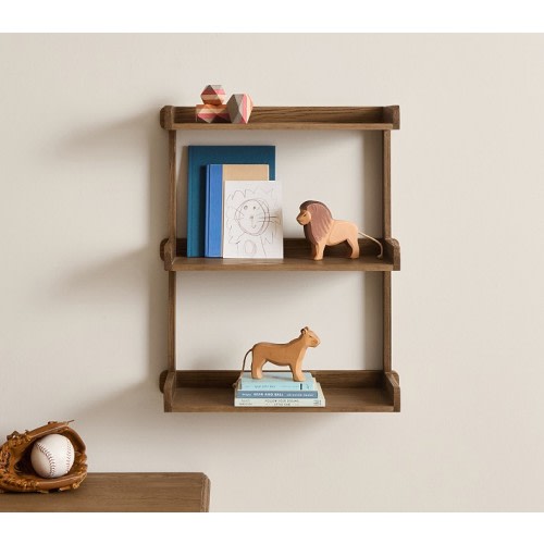 Aged Oak Tiered Shelf (20"x24")