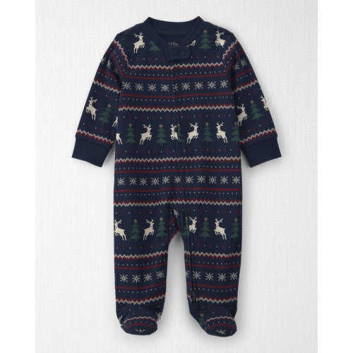 Baby Organic Cotton Fair Isle Sleep & Play Pajamas - Little Planet | Carter's