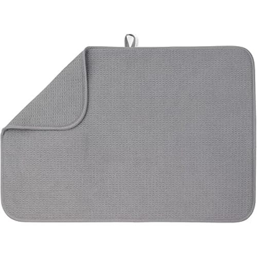 Bellemain XXL Dish Mat 24" x 17" ( LARGEST MAT ) Microfiber Dish Drying Mat , Super absorbent ( Gray )
