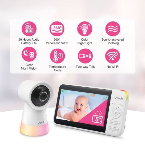 Vtech Digital 5" Video Monitor With Nightlight - New