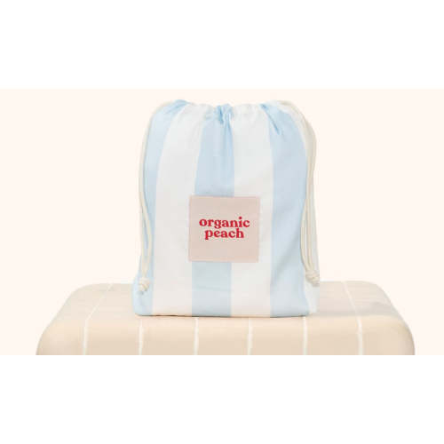 Waterproof Fitted Sheet – Co-sleeper - Surf Stripe