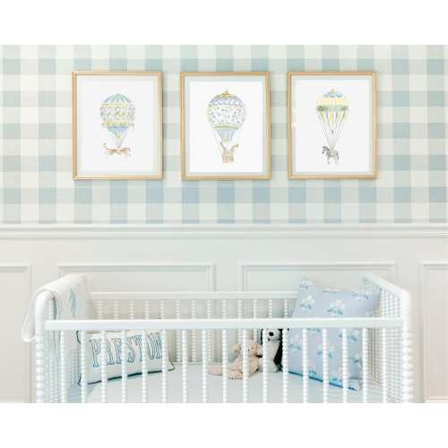 Art Prints: Animals in Hot Air Balloons