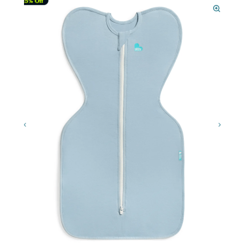 Swaddle Up™ 0.2 TOG Viscose from Bamboo Light Blue Little Dreamer