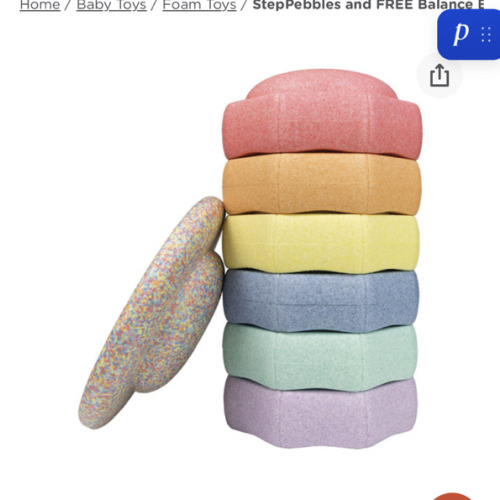 StepPebbles and FREE Balance Board | Pastel