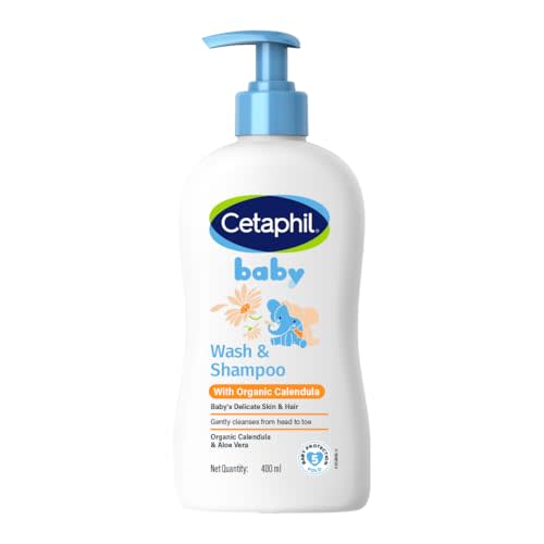 Cetaphil Baby Wash & Shampoo ,Tear Free, Paraben, Colorant and Mineral Oil Free, 13.5 Fl. Oz (Packaging May Vary)