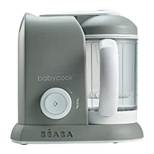 Amazon.com : BEABA Babycook Solo 4 in 1 Baby Food Maker, Baby Food Processor, Steam Cook and Blender, Large Capacity 4.5 Cups, Cook Healthy Baby Food at Home, Dishwasher Safe, Cloud : Baby