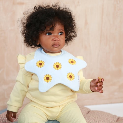 Sunflower Baby Bib – Dribble Days