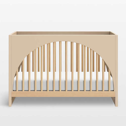 Babyletto Moab Taupe & Ash Wood 3-in-1 Convertible Baby Crib