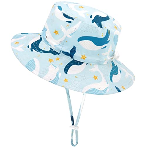 Sarfel Baby Sun Hat Summer Baby Boy Hats UPF 50+ Sun Protection Toddler Hat Bucket for Baby Girl Adjustable Kid Cap