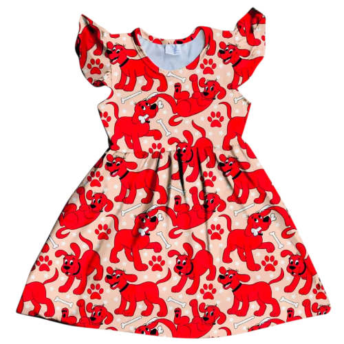 HCK EXCLUSIVE- CIifford Flutter Sleeve Dress