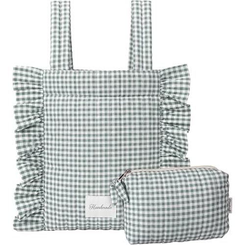 Abbylike Plaid Stroller Bag Stroller Organizer