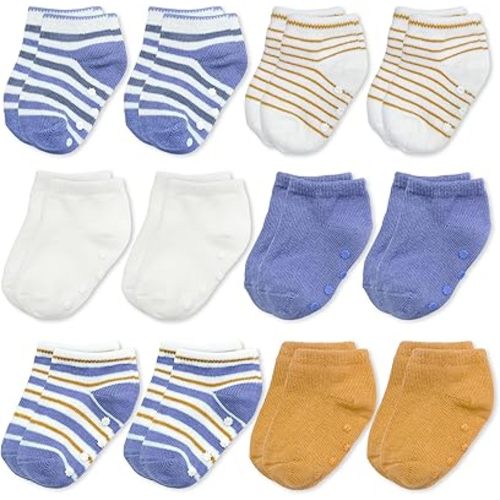 Anti-Slip Socks – Soft & Breathable Ankle Socks with Silicone Grips, Secure Fit for Infants & Toddlers