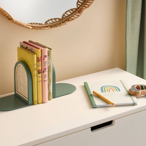 Arched Woven Bookends - Sage Green - Cloud Island™