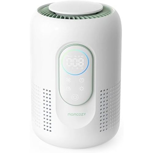 Momcozy Air Purifier for Bedroom with Dimmable Night Light for Small Room