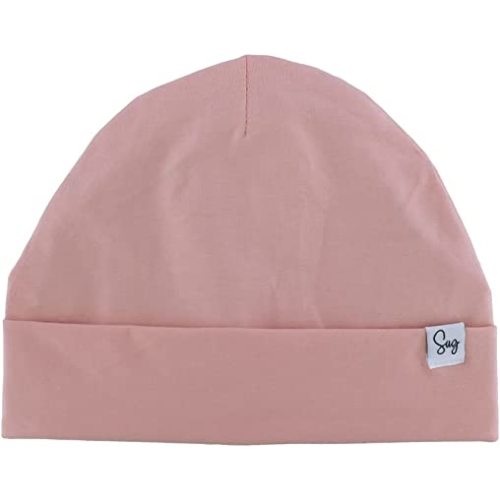 Jersey Beanie Hat for Newborn Baby Boys Girls Silky Satin Lined Hats Bonnet Toddler Infant Little Kids Beanies Caps