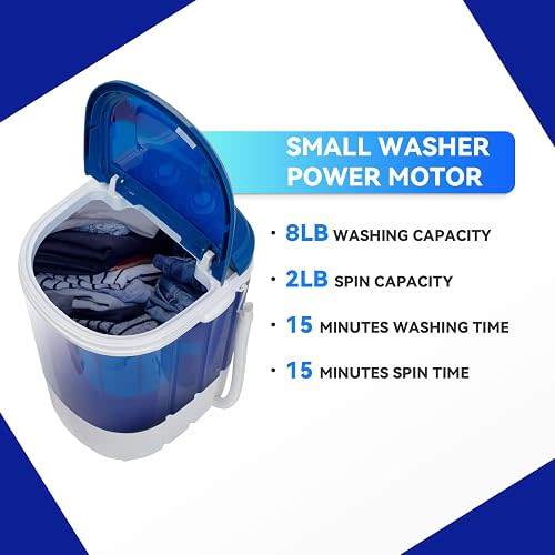 ZENY Portable Mini Washing Machine 8 lbs