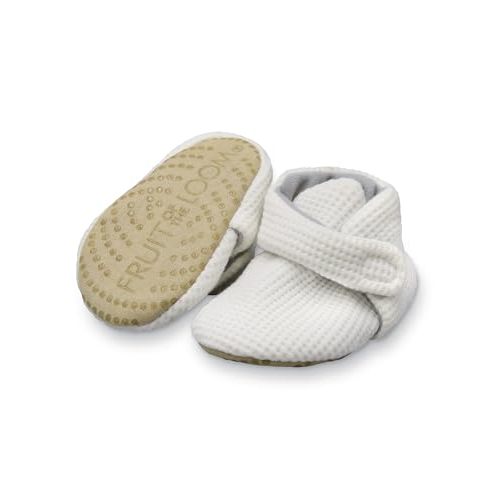 Fruit of the Loom Cozy Thermal Wrap Booties with Non-slip Grips for Baby Girls, Boys, Unisex -