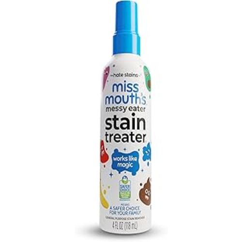 Miss Mouth's Messy Eater Stain Treater Spray, Laundry Stain Remover, 4 Oz | Newborn & Baby Essentials; Cleans Off Food, Grease, Coffee; Use on Laundry, Underwear, Fabric