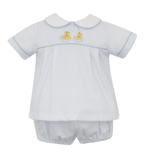 Petite BeBe Bloomer Set/Blue duck