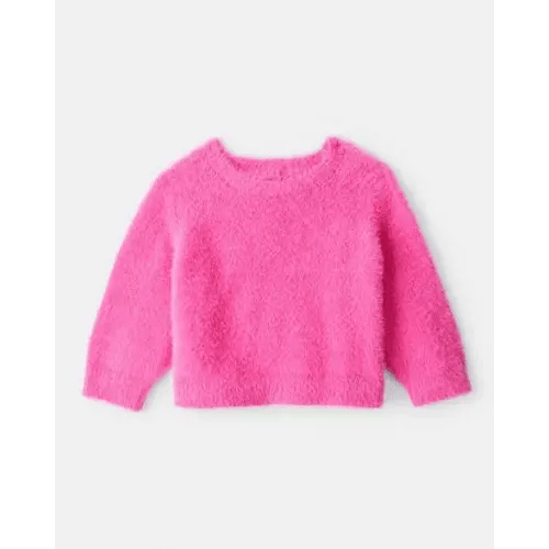 Baby Girl Brushed Sweater - Pink | Carter's