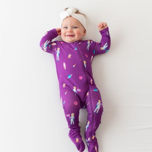 Kyte Baby Zippered Footie in Barbie™ Astronaut Barbie™ Astronaut 3-6 Months