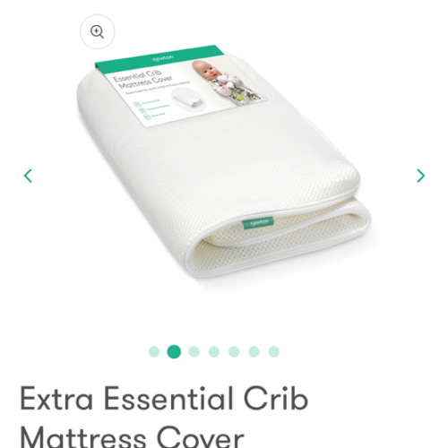 Extra Essential Crib Mattress Cover - Standard / White