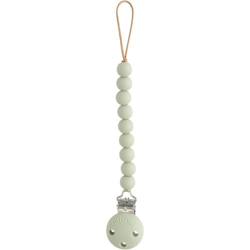 mushie 100% Silicone Baby Pacifier Clip BPA Free | Hera (Sage)