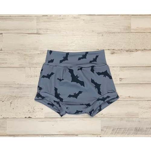 Bats High Waisted Bummies, Shorties, Baby Bloomers, Toddler Shorts, Baby Shorts, Diaper Cover