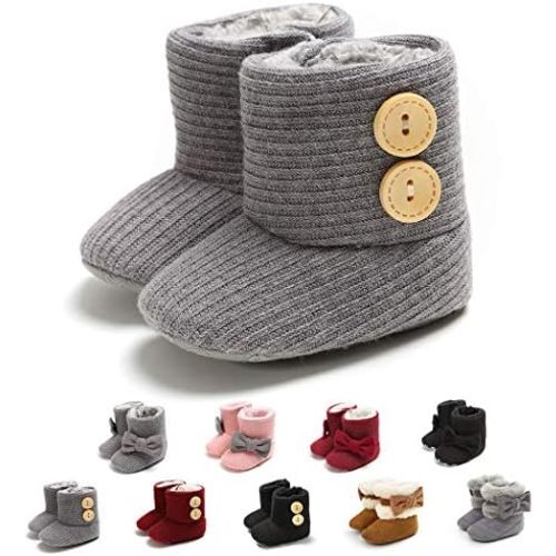 Infant Boots Winter Baby Girl Shoes Soft Sole Anti-Slip Toddler Snow Warm Prewalker Newborn Boots