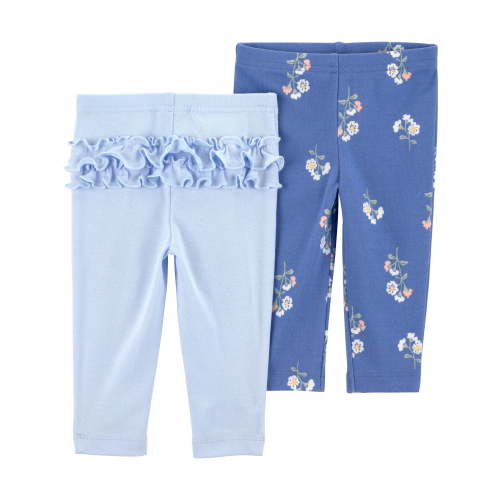 Carter's Child of Mine Baby Girl Pants, 2-Pack, Sizes Preemie-12 Months