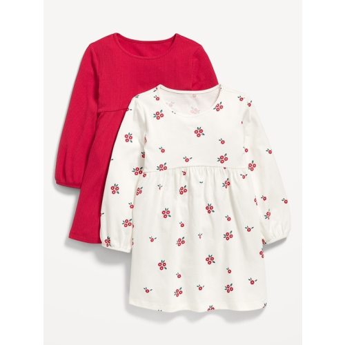 Long-Sleeve Fit and Flare Dress 2-Pack for Toddler Girls
