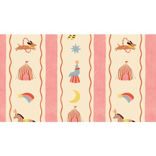 Retro Circus - Pink Red