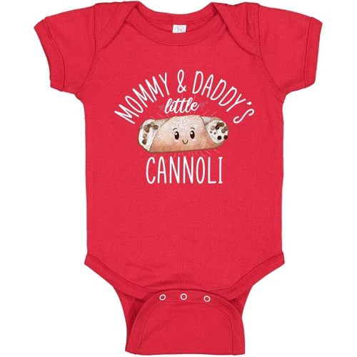 Mommy and Daddy's Little Cannoli Baby Bodysuit One Piece or Toddler Shirt Cute Italian Baby Clothes
